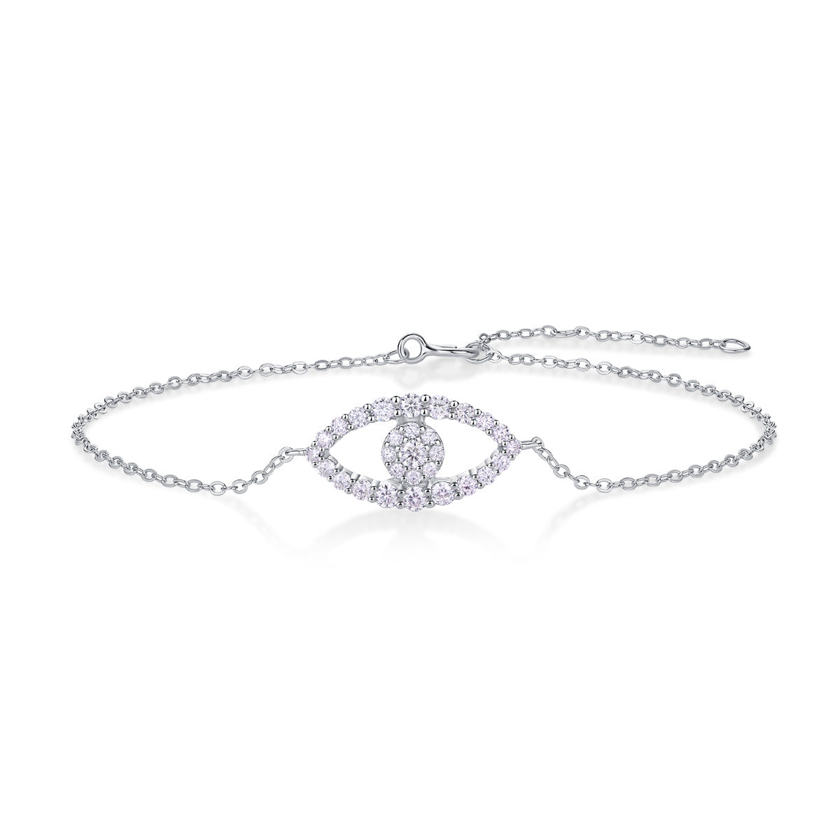 Wishing Elf Luxury Fashion Mosan Diamond S925 Silver Bracelet