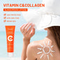 Sunscreen Cream Spf 50 Vitamin C Collagen Moisturizer Brightening Lotion Korean Skin Care