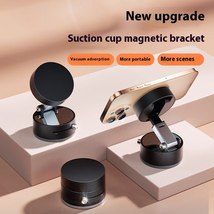Foldable Magnetic Vacuum Car Phone Holder Foldable Suction