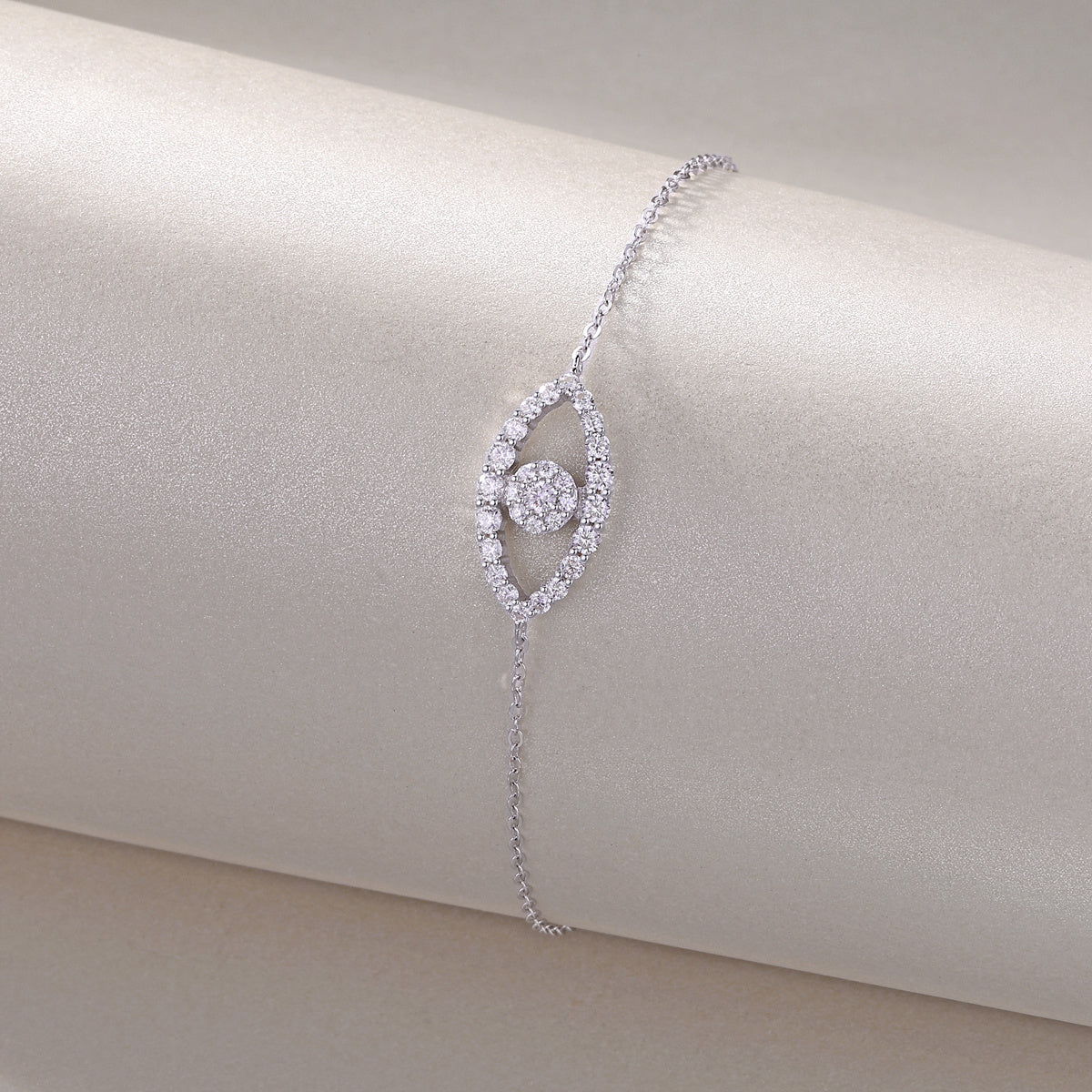 Wishing Elf Luxury Fashion Mosan Diamond S925 Silver Bracelet