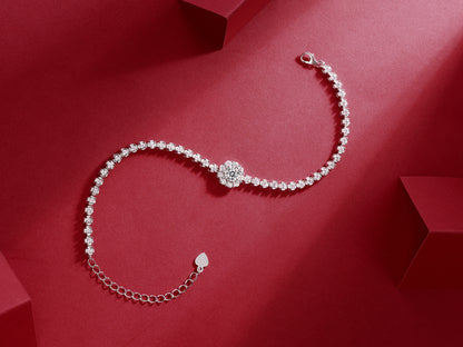 Luxury Fashion Mosan Diamond Silver Jewelry Comparable to Natural Diamond Bracelet