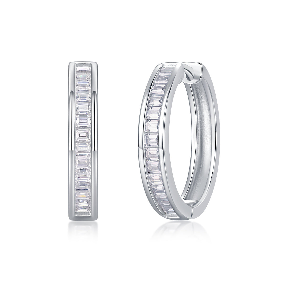 The Dawn Of Luxury Fashion Diamond Earrings Earrings Studded With Mosan Diamond Silver Jewelry