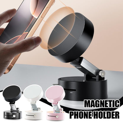 Foldable Magnetic Vacuum Car Phone Holder Foldable Suction