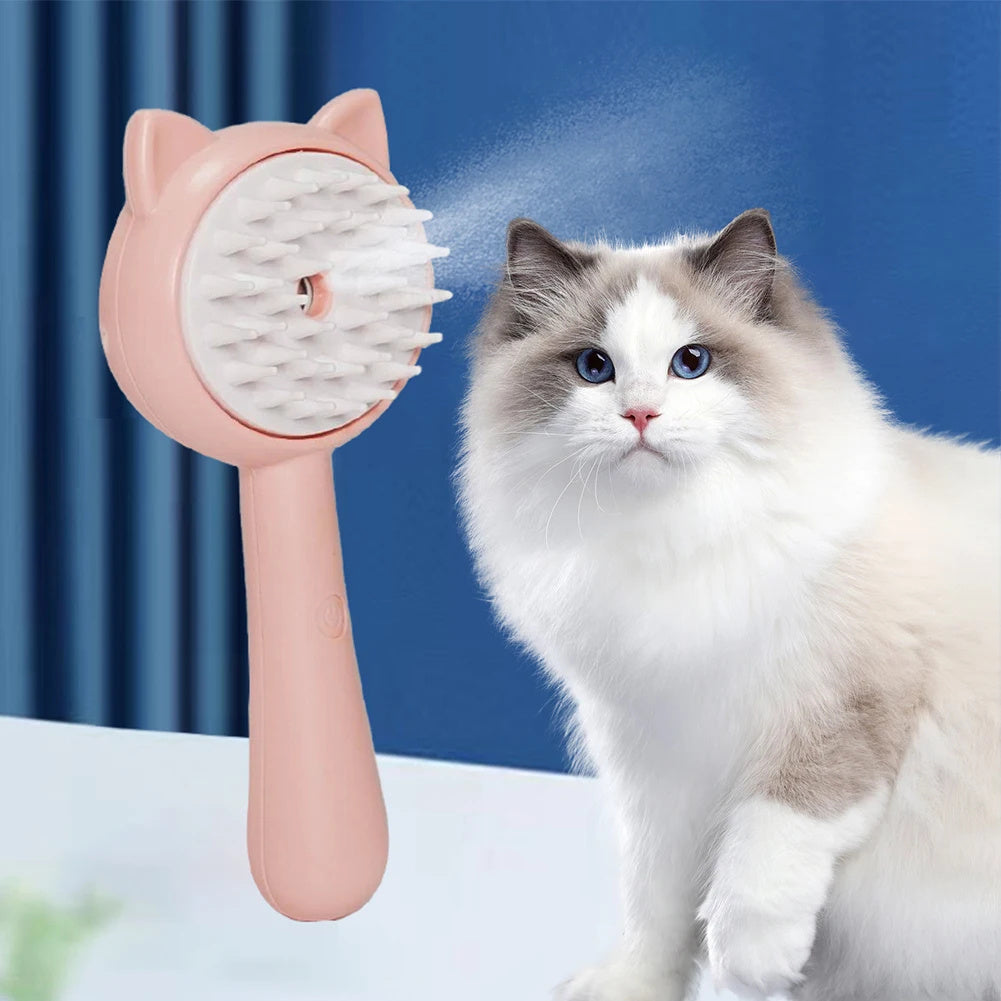 Hair Cleaning Brush with Mist Multifunctional Cat