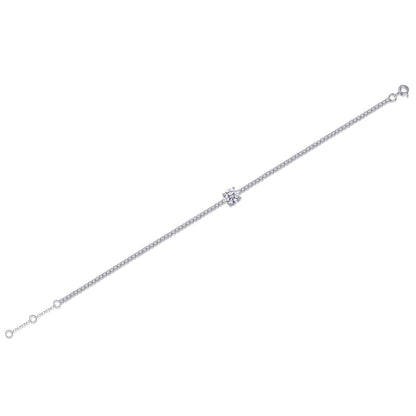 Dawn Luxury Fashion Mossan Diamond S925 Silver Bracelet