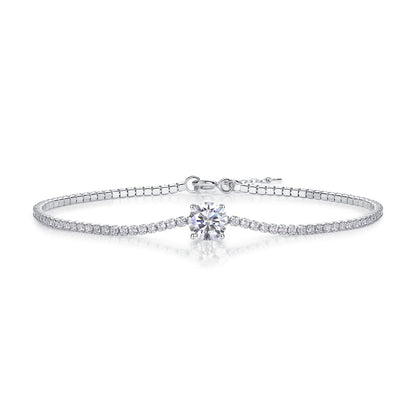 Dawn Luxury Fashion Mossan Diamond S925 Silver Bracelet
