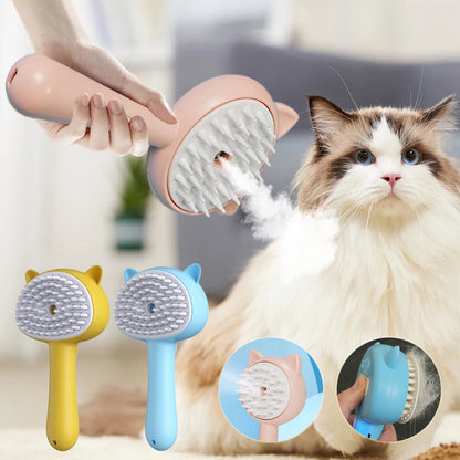 Hair Cleaning Brush with Mist Multifunctional Cat