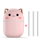 Air Humidifier Cute Cat Ultra-Silent USB Office Household Bedroom Car Aromatherapy Air Purifier With Led Cool Mist Spray